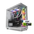 NZXT Player: Two Gaming Desktop - Intel Core i7-14700KF, NVIDIA GeForce RTX 4070 Ti Super, 32GB DDR5 RAM, 2TB NVMe SSD, White Mid-Tower with RGB Lighting